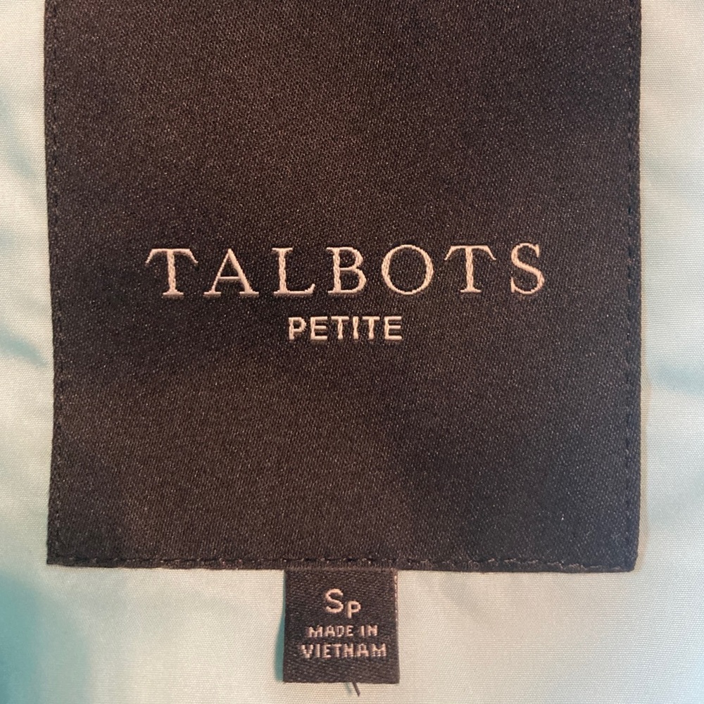 ☘️Talbots Quilted Lightweight Baby Blue Vest - Picture 4 of 4